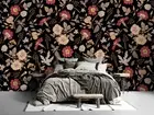 3D Floral Seamless Wallpaper Wall Mural Removable Self-adhesive 75