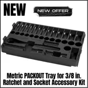 Milwaukee Metric PACKOUT Tray for 3/8 in. Ratchet and Socket Accessory Kit