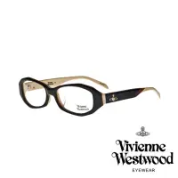 在飛比找momo購物網優惠-【Vivienne Westwood】時尚流線造型鏡框光學眼