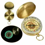 Camping Compass Portable Outdoor Classic Pocket Watch Bronzing Hiking Luminous A