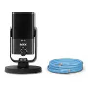 Rode NT-USB Mini Mic + SC17-Blue USB-C to USB-C Cable (5') for Podcasting