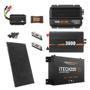 iTechworld Ultimate 4WD Dual Battery System Kit with 150W Solar Panel & iTECH200
