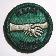 Girl Scout Junior MISS MANNERS BADGE Council Own Patch Please Thanks Etiquette
