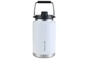Baumr-AG 3.8L Double Wall Insulated Stainless Steel Water Bottle, Drink Jug with Handle, White
