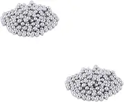 [BEALIFE] 2 Set of Spacer Beads 4mm Reliable Electroplated Surface DIY Accessories Jewelry Craft Making for Bracelet Necklace white K4mm, white K4mm 2Set