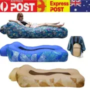Inflatable Air Bed Sofa Lounger Couch Chair Bag Camping Beach Lazy Foldable Sofa