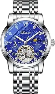 [DAXIAOYU] Mens Watch Luxury Stainless Steel Automatic Mechanical Tourbillon Wrist Watches for Men