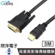 Cable HDMI to DVI 影音傳輸線 (DVI24HDMI-05G) 5M 影音傳輸線