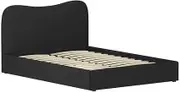 Artiss Bed Frame Double Size Mattress Base Wooden Platform Boucle Black DARA