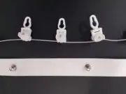 Wave Fold Rail Slider Distance Two Wheel Runners With Tape set Easy to install