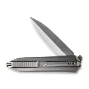 WE KNIVES Diatomic WE22032-2 Bead Blasted Titanium CPM 20CV Steel Pocket Knife