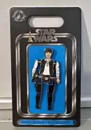 Disney Star Wars Han Solo Action Figure Articulated Limited Rel. Pin