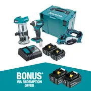 Makita Brushless 3 Piece Combo Kit DLX3098TJ