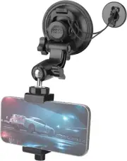 Heavy Duty Φ90Mm Suction Cup + Adjustable Dual-Ball-Head Action Camera Dash Cam