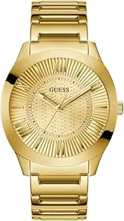 [GUESS] Men's 44mm Watch - Gold-Tone Bracelet Champagne Dial Gold-Tone Case, Gold