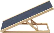 Pet Sofa Ramp,Adjustable Wooden Pet Ramp Great Couch Access for Dogs and Cats -Foldable Steps Non-Slip Carpet Tread - Folds for Easy Storage,Support 110