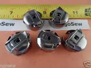 5 Small L Size Pigtail Bobbin Cases fits Melco, SWF, Amaya Embroidery Machines