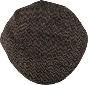 [GaelSong] Traditional Men's Herringbone Irish Flat Cap, Tweed, Made in Ireland