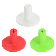 3Pcs Rubber Golf Tee, 1.4" Golf Tees Training Range Tee, White/Green/Red