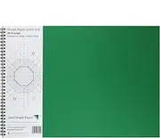 A3 Graph Paper 1mm 0.1cm Squared Engineering, 60 Page Jotter, Grey Grid, 100gsm