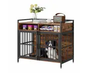 VEVOR Furniture Style Dog Crate with Storage, 41 inch Dog Crate Furniture Large