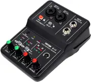 Audio Interface Professional Recording Sound Card 16Bit/48Khz Mini USB Audio Int