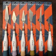 Gamblin Palette Knife Lot- 6 The Raymond Taylor Division Place Hoyt Robert Ladd