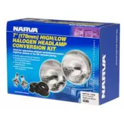 Narva 7" H4 Halogen Headlamp Conversion Kit 12V 60/55W - 72038