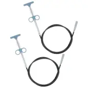 2pcs Flexible Grabber Claw Pick Up Tool 1.6 M Drain Clog Remover Tool Blue