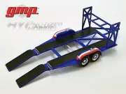 GMP 1:43 TANDEM CAR TRAILER WITH TIRE RACK MOPAR DIE-CAST 14310