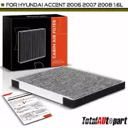 New Cabin Air Filter with Activated Carbon for Hyundai Accent 2006-2008 L4 1.6L (for: Hyundai)