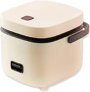 1.2L Small Rice Cooker with Steamer, One-Touch Operation, Warm Function, Non-Stick Coating, Easy Clean, for 1-2 Person, 200W, 220-240V,Beige