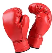 Youth Punching Gloves, Workout Punch Mittens, Shockproof Sports Gauntlets, Abrasion-Resistant Kickboxing Mitts, (1 Pair, Red), Perfect for Musical Boxing Machines