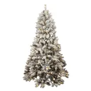 Pure Christmas Thredbo Flocked Pre-Lit Christmas Tree