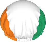 Flag Of Cote D'Ivoire Print Various Activities Shower Cap Reusable Soft And Lightweight Bath Hair Cap Long Hair
