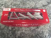 Unused 70 lights with curtain 5.5 ft long chili pepper light String Set by UL
