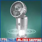 # Solar Camping Lantern with Fan USB Rechargeable for Tents Power Outage Hurrica
