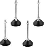 Murtenze 4Pcs M8x80 Thread Furniture Glide - Heavy Duty Swivel Leveling Mount, Metal Adjustable Leveling Feet for Machines, Furniture Leg Leveling