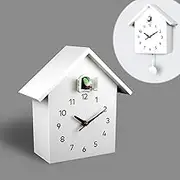 Cuckoo Clock, Cuckoo Wall Clock with Pendulum - Bird Clock, Natural Bird Voice Or Cuckoo Call, Cuckoo Pendulum Quartz Clock for Home Living Room Bedroom Decor Birthday Gifts