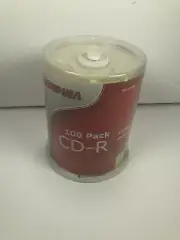 100-Pack Comp USA Brand Logo CD-R CDR Disc Media 52X 80 Min 700MB
