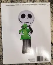 Disney Jack Skellington Oogie Boogie Halloween Gemmy Airblown Yard Inflatable 5'