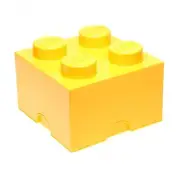 LEGO STORAGE BRICK BLOCK 4 YELLOW 25CM (10") 100% OFFICIAL