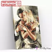 Paint By Numbers Kit Couple Man Woman Abstract Adult Brush Decor Canvas Art Home