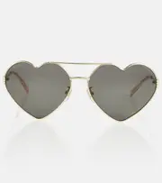 [Gucci] Gucci Heart-shaped sunglasses One Size gold