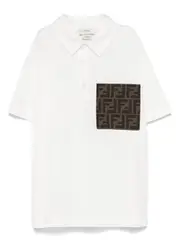 [Fendi Kids] jersey polo shirt 8 White