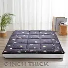 6 Inch Extra Thick Japanese Futon Floor Mattress, Foldable Mattress Tatami Pa...