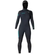 HYPERFLEX Women's 5/4 Hooded VYRL CZ Wetsuit - Black - Size 10 - NWT