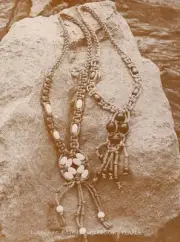 Braided Beaded Necklace Patterns - Cowboy Western #MB1 Macrame Bouquet