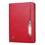 Knead Skin Texture Horizontal Flip Leather Case for Galaxy Tab A 8.0 (2019) T290 / T295, with Photo Frame & Holder & Card Slots & Wallet(Red)