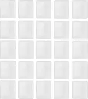 50Pcs Watercolor Half Pans White Plastic Empty Artist Paint Pan Travel Tin Case